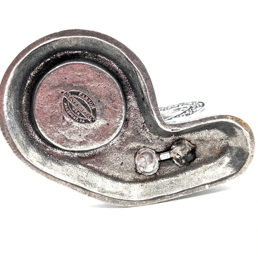 Metal Pewter Heart‎ Shaped Tea Light Candle Holder by Carson Statesmetal VINTAGE